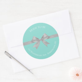 Adesivo Redondo BRIDE Touch Do Silver Wedding Suite Endereço De Re