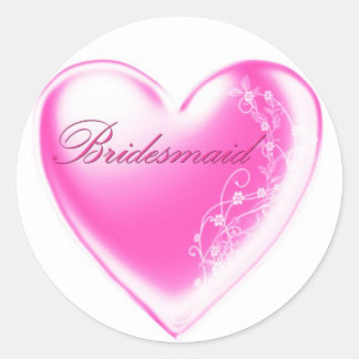 Adesivo Redondo Bridesmaid
