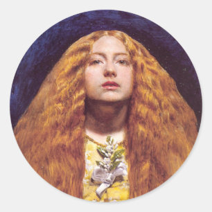 Adesivo Redondo Bridesmaid, c.1851, por John Everett Millais