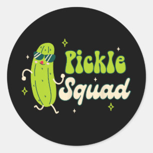 Adesivo Redondo Bridesmaid Node Babe Pickle Lover Bachelorette Pi