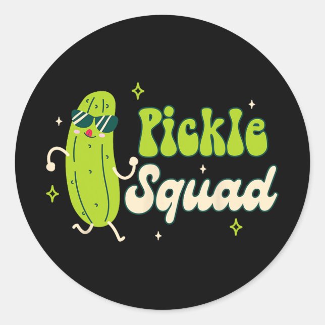 Adesivo Redondo Bridesmaid Node Babe Pickle Lover Bachelorette Pi (Frente)