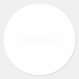 Adesivo Redondo Bridesman Shirt Engraçado Teia Da Bridesmaid Para