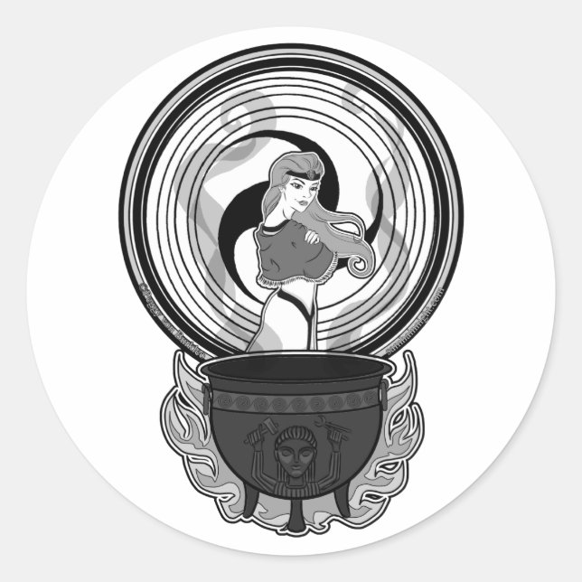 Adesivo Redondo Bridget Stickers (Frente)