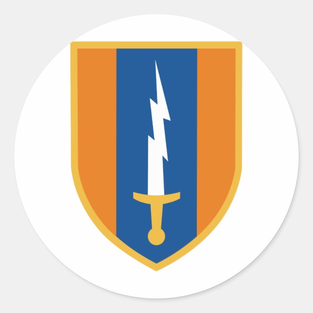 Adesivo Redondo Brigada de Sinal de 1rua (Frente)