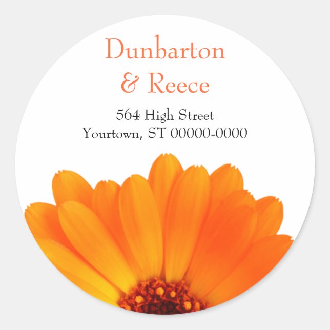 Adesivo Redondo Bright Daisy Stickers (Frente)