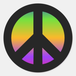 Adesivo Redondo Bright Rainbow Sticker