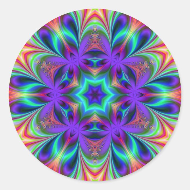 Adesivo Redondo Bright Spirit Mandala (Frente)