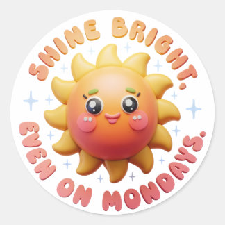 Adesivo Redondo Brilhante, mesmo às segundas-feiras! Sun Stick Ado