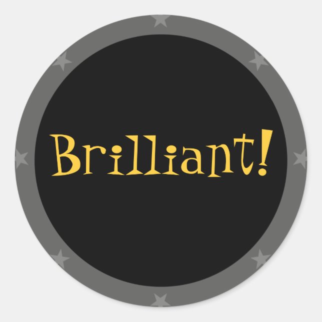 Adesivo Redondo Brilhante - Série Teacher Sticker (Frente)