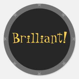 Adesivo Redondo Brilhante - Série Teacher Sticker