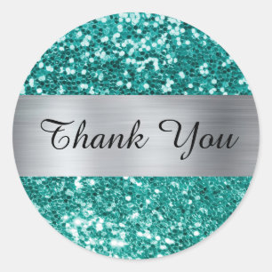 Adesivo Redondo Brilho Azul Verde Glitter Prata Brilho Foil