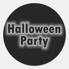 Adesivo Redondo Brilho Branco do Partido das Bruxas