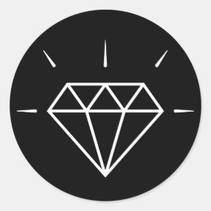 Adesivo Redondo Brilho como um diamante!