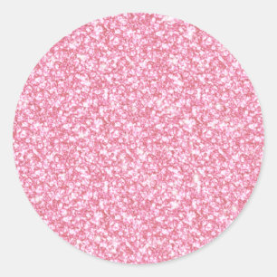 Adesivo Redondo Brilho cor-de-rosa feminino impresso