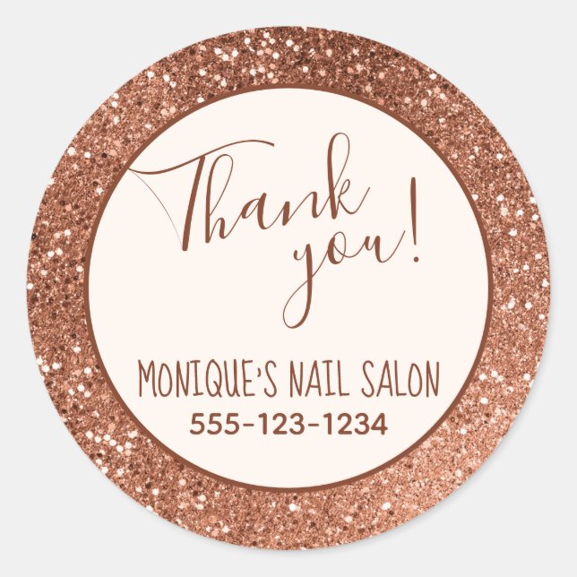 Adesivo Redondo Brilho de Chocolate Personalizado (Frente)