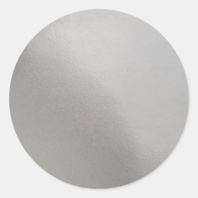 Adesivo Redondo brilho de fundo metálico prateado (Frente)