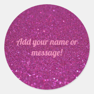 Adesivo Redondo Brilho espumante rosa personalizado