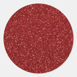 Adesivo Redondo Brilho Vermelho