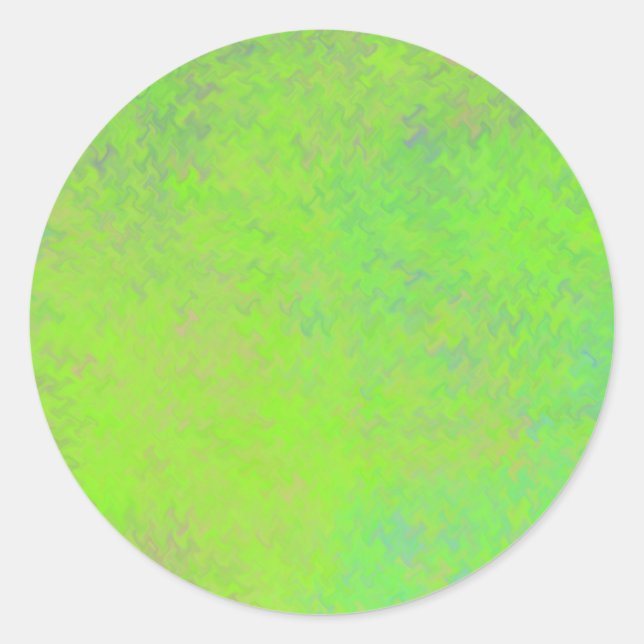 Adesivo Redondo Brilliant Neon Green Marbled Artsy (Frente)