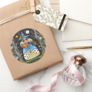 ADESIVO REDONDO BRINCADEIRA DE ARTE PARECIDA EM MADEIRAS POUCAS, G