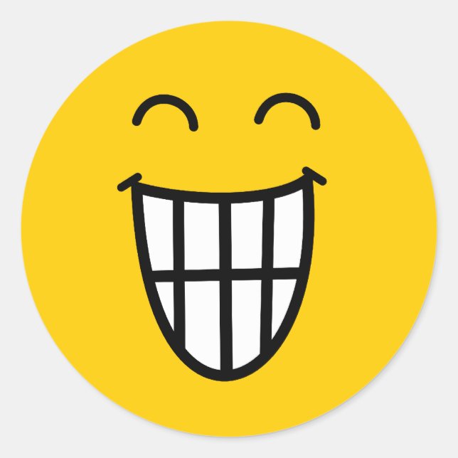 Adesivo Redondo Brincando com a cara (Frente)