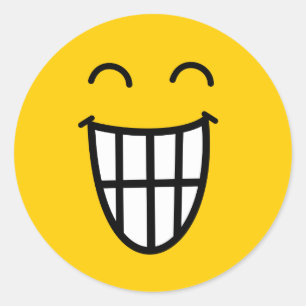 Adesivo Redondo Brincando com a cara