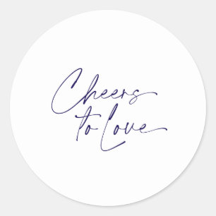 Adesivo Redondo Brinde ao Sticker de Amor – Fundo Branco