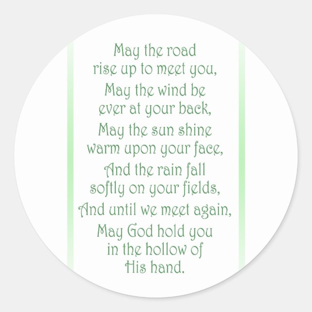 Adesivo Redondo Brinde Irlandesa (Frente)