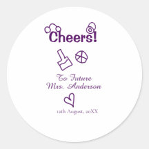 Brindemos à futura Sra. adicionar nome da noiva ro