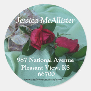 Adesivo Redondo BrindleRoseSticker-personalizar