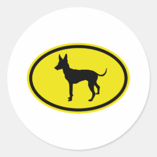 Adesivo Redondo Brinquedo Manchester Terrier