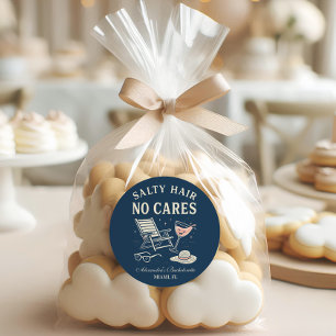 Adesivo Redondo Brisa Costeira Última Torrada Despedida de Solteir