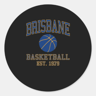 Adesivo Redondo Brisbane Basball