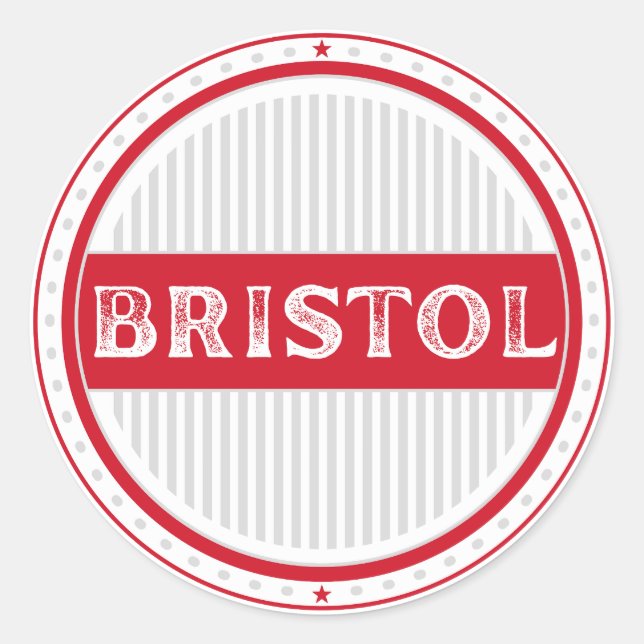 Adesivo Redondo Bristol City Pride Emblem – English Identity (Frente)