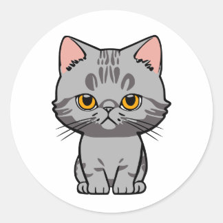 Adesivo Redondo British Shorthair