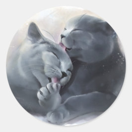 Adesivo Redondo British Shorthair