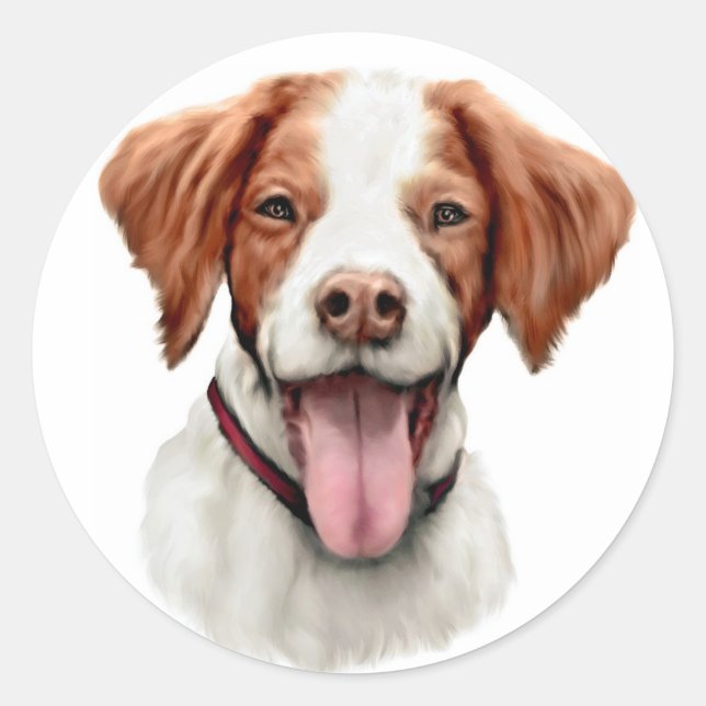 Adesivo Redondo Brittany Bust (Frente)