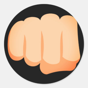 Adesivo Redondo Bro Fist Emoji