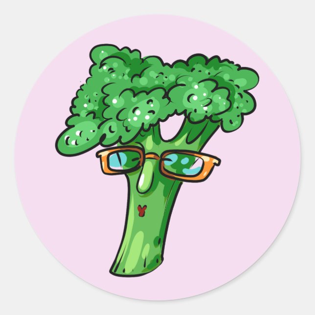 Adesivo Redondo Broccoli (Frente)