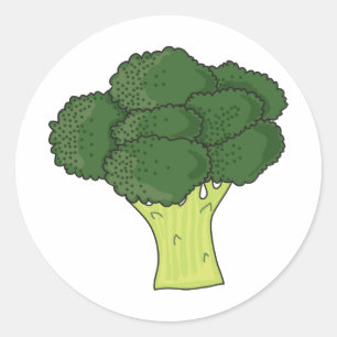 Adesivo Redondo Brocolli