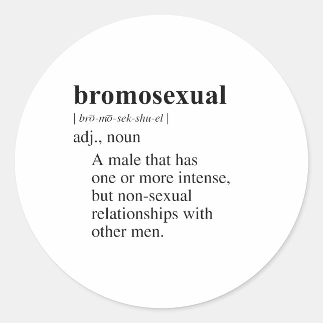 ADESIVO REDONDO BROMOSEXUAL (Frente)