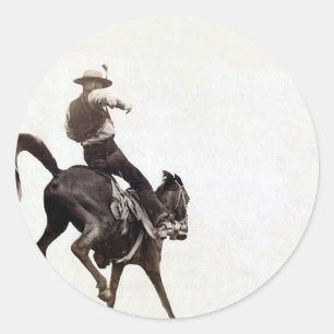 Adesivo Redondo Bronco Bucking