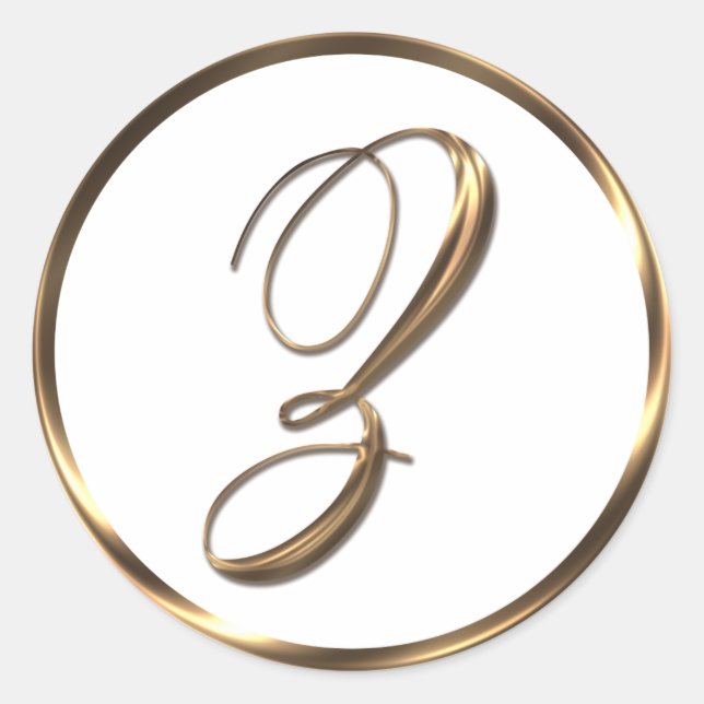 Adesivo Redondo Bronze em formato Z Faux (Frente)