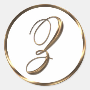 Adesivo Redondo Bronze em formato Z Faux