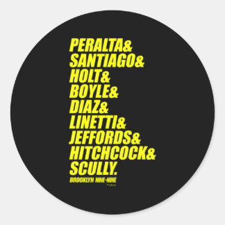 Adesivo Redondo Brooklyn Nine Ampersand