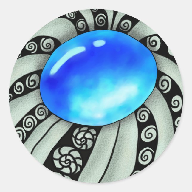 Adesivo Redondo Brosche  (Frente)