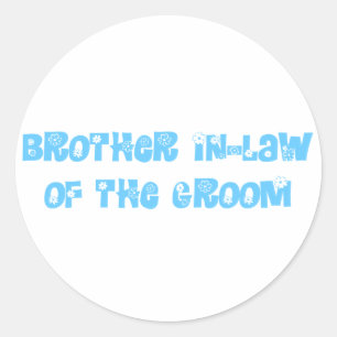 Adesivo Redondo Brother In-Law do Groom