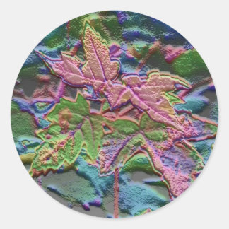 Adesivo Redondo broto de maple