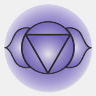 Adesivo Redondo Brow Chakra Stickers