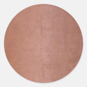 Adesivo Redondo Brown de cobre dourado liso